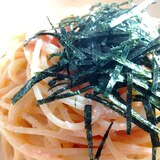 バター生クリーム無しでさっぱり☆明太子パスタ